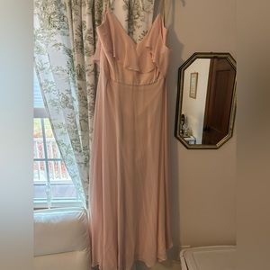 Flutter Sleeve Pale Pink Jenny Yoo Bridesmaid Dress